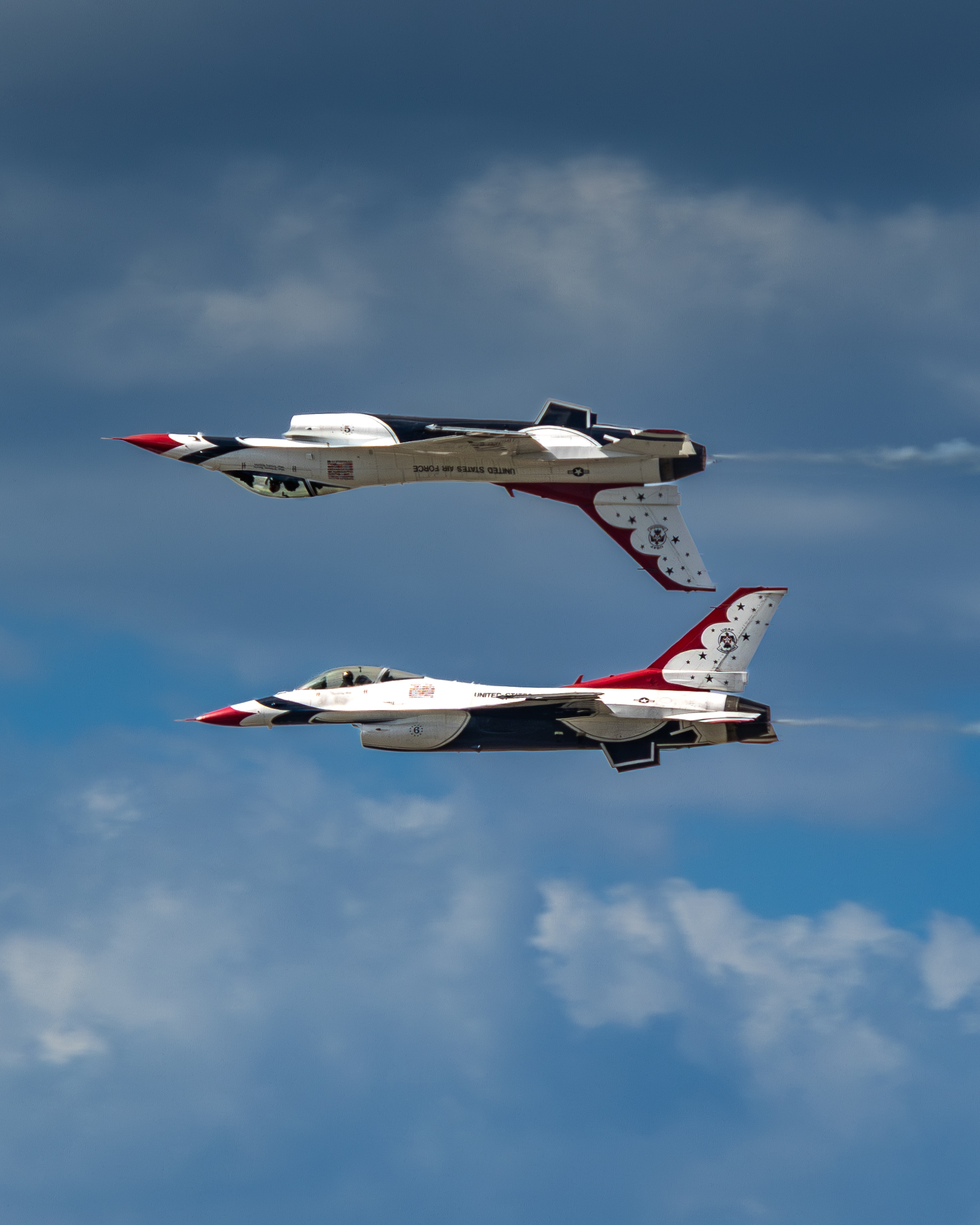 Military aircraft display at air show