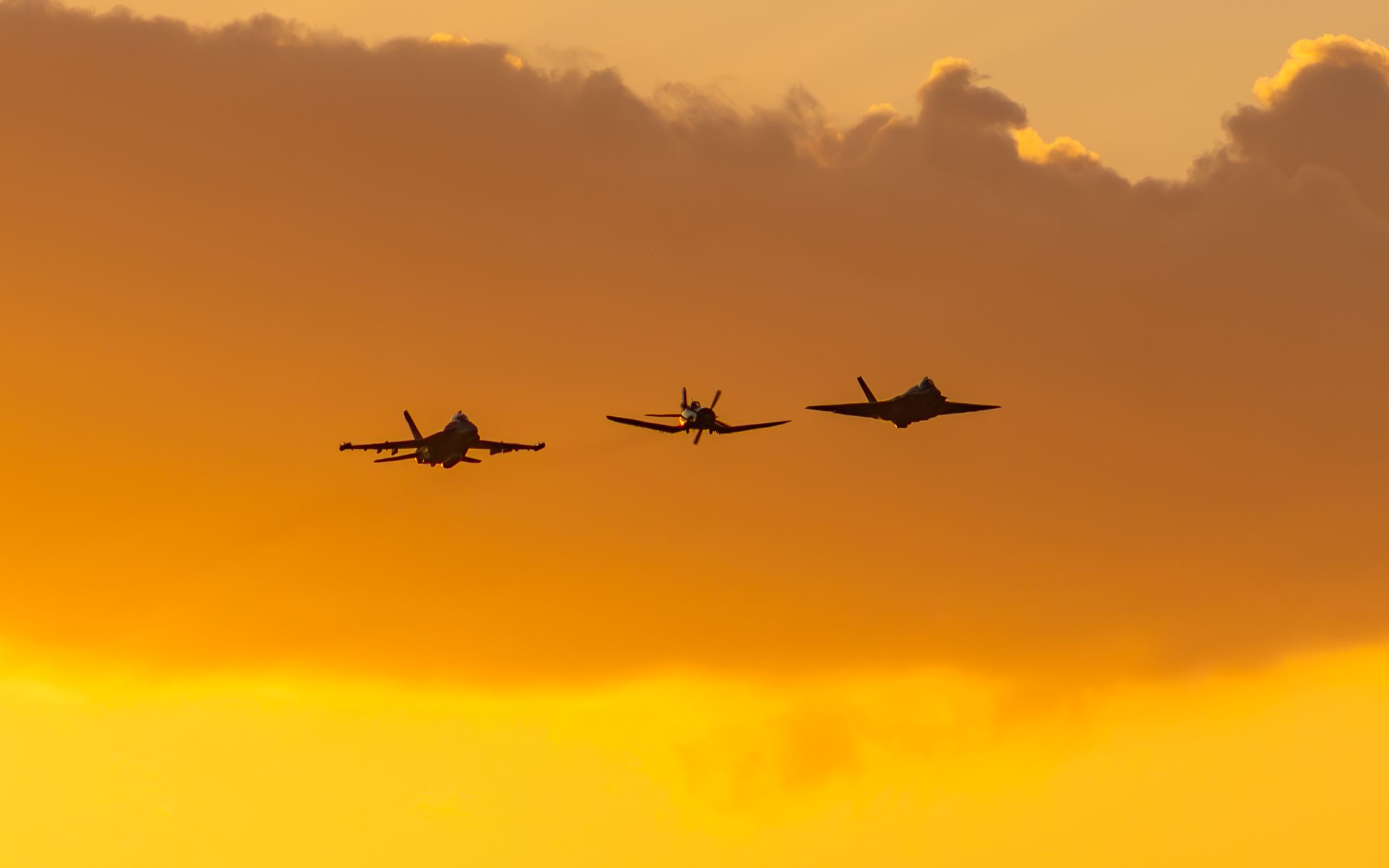 Static display aircraft at air show