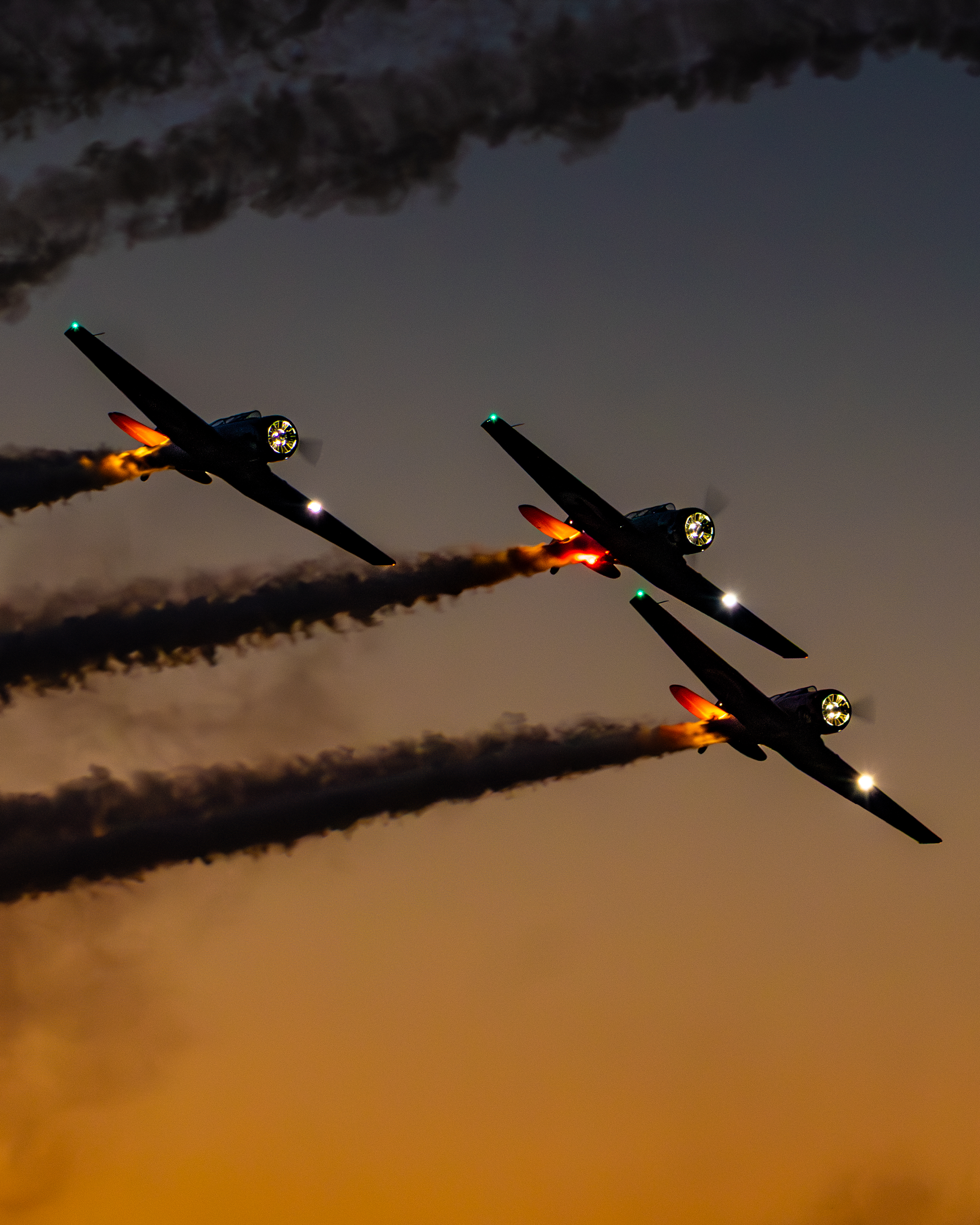 Aircraft low pass at air show
