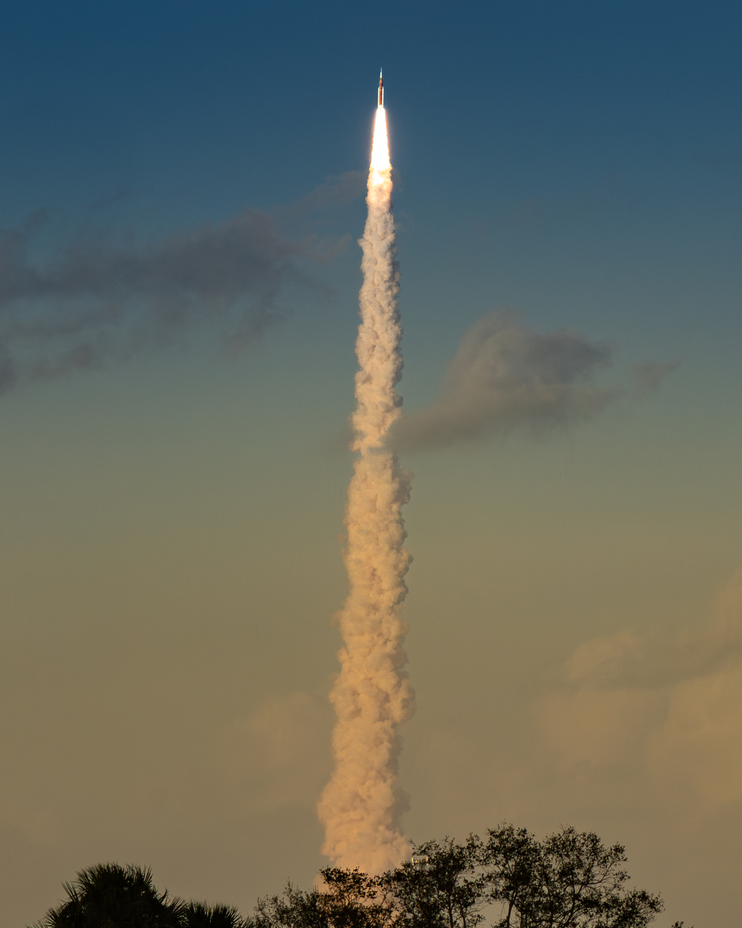 Artemis II rocket launch from Kennedy Space Center