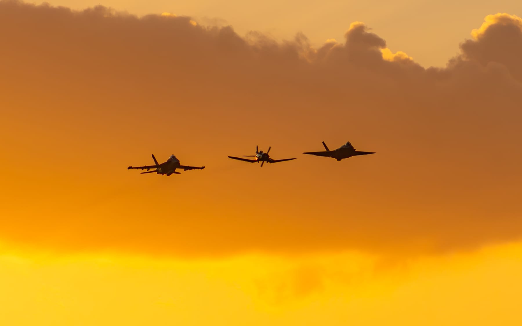 Static display aircraft at air show